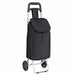 Carucior de cumpărături Negru 35 x 28 x 92 cm Tafeta Oxford - WALTI WALTI