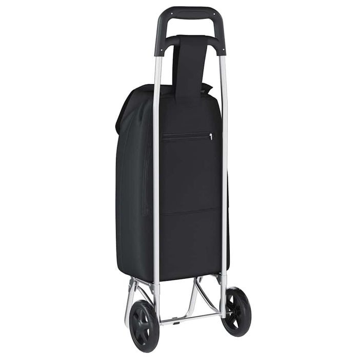 Carucior de cumpărături Negru 35 x 28 x 92 cm Tafeta Oxford - WALTI WALTI