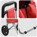 Carucior de cumpărături Roșu 35 x 28 x 92 cm Tafeta Oxford - WALTI WALTI