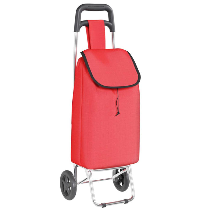 Carucior de cumpărături Roșu 35 x 28 x 92 cm Tafeta Oxford - WALTI WALTI