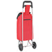 Carucior de cumpărături Roșu 35 x 28 x 92 cm Tafeta Oxford - WALTI WALTI