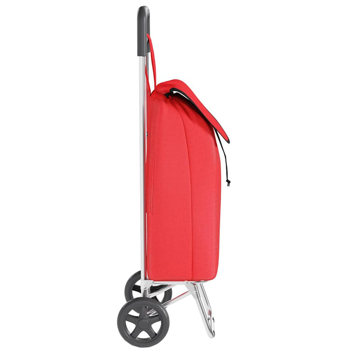 Carucior de cumpărături Roșu 35 x 28 x 92 cm Tafeta Oxford - WALTI WALTI