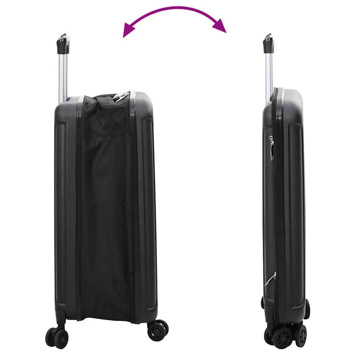Valiză cu blocare Negru 34 x 23 x 55.5 cm Plastic ABS - WALTI WALTI
