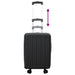 Valiză cu blocare Negru 34 x 23 x 55.5 cm Plastic ABS - WALTI WALTI