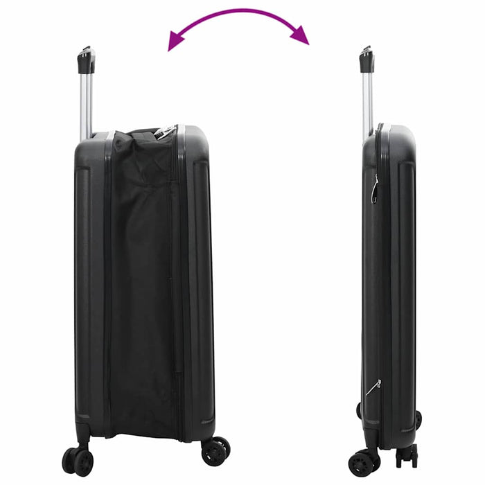 Valiză cu blocare Negru 43 x 27 x 66 cm Plastic ABS - WALTI WALTI