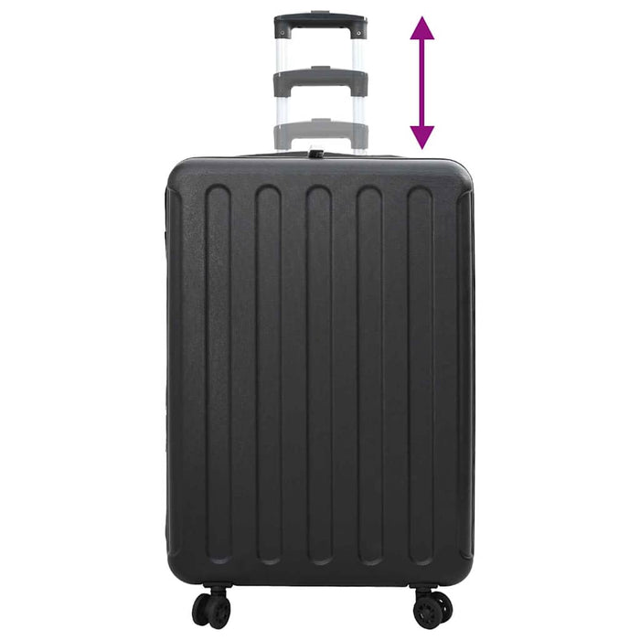 Valiză cu blocare Negru 50 x 30 x 76 cm Plastic ABS - WALTI WALTI