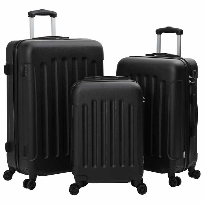 Valiză cu blocare 3 pcs Negru 50 x 31 x 78 cm Plastic ABS - WALTI WALTI