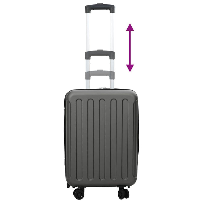 Valiză cu blocare Gri închis 34 x 23 x 55.5 cm Plastic ABS - WALTI WALTI