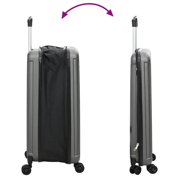 Valiză cu blocare Gri închis 43 x 27 x 66 cm Plastic ABS - WALTI WALTI
