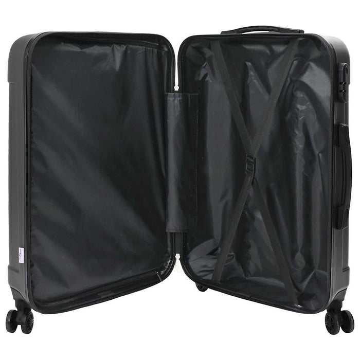 Valiză cu blocare 3 pcs Gri închis 50 x 31 x 78 cm Plastic ABS - WALTI WALTI