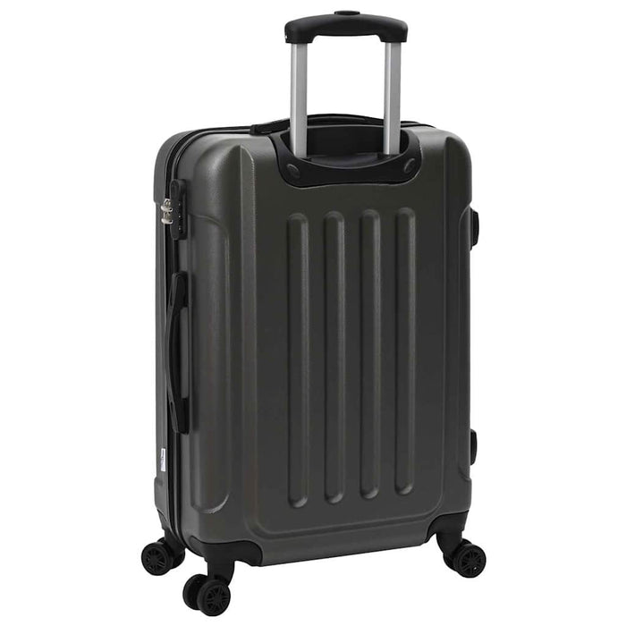 Valiză cu blocare 3 pcs Gri închis 50 x 31 x 78 cm Plastic ABS - WALTI WALTI