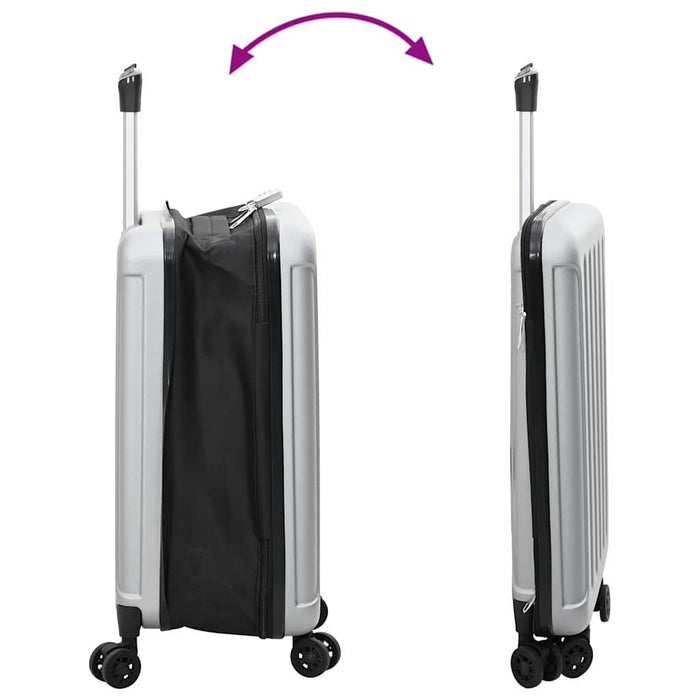 Valiză cu blocare Argintiu 34 x 23 x 55.5 cm Plastic ABS - WALTI WALTI