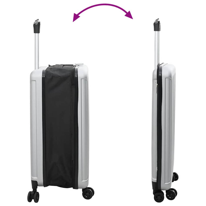 Valiză cu blocare Argintiu 43 x 27 x 66 cm Plastic ABS - WALTI WALTI