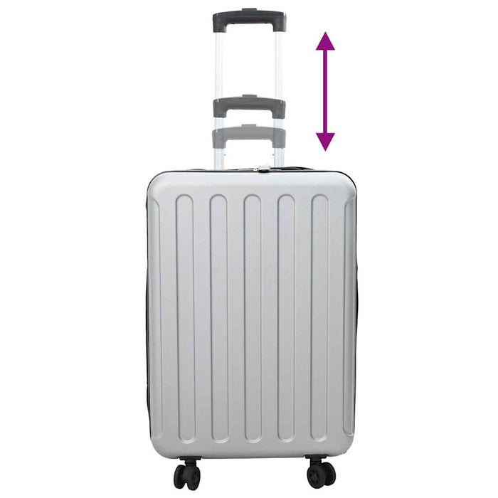 Valiză cu blocare Argintiu 43 x 27 x 66 cm Plastic ABS - WALTI WALTI
