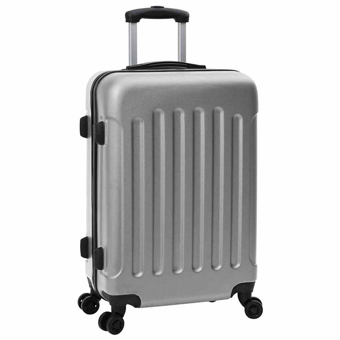Valiză cu blocare 3 pcs Argintiu 50 x 31 x 78 cm Plastic ABS - WALTI WALTI