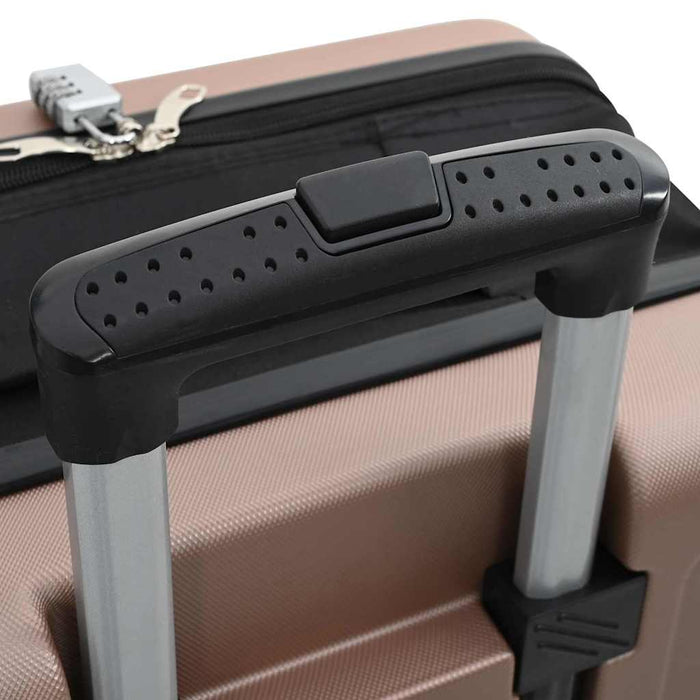 Valiză cu blocare roz auriu 43 x 27 x 66 cm Plastic ABS - WALTI WALTI