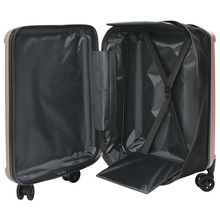 Valiză cu blocare roz auriu 43 x 27 x 66 cm Plastic ABS - WALTI WALTI