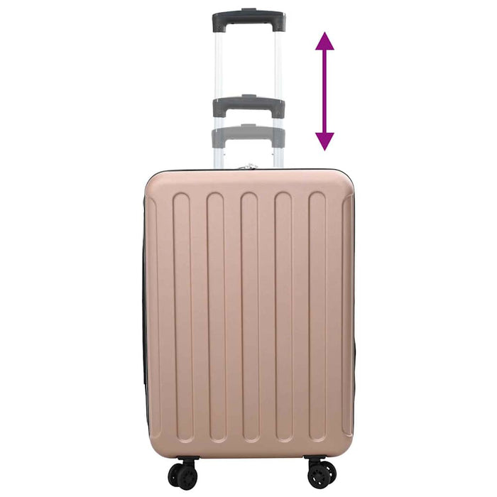 Valiză cu blocare roz auriu 43 x 27 x 66 cm Plastic ABS - WALTI WALTI