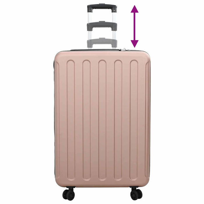 Valiză cu blocare roz auriu 50 x 30 x 76 cm Plastic ABS - WALTI WALTI