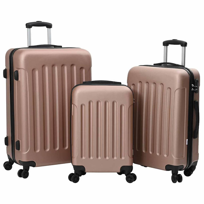 Valiză cu blocare 3 pcs Rose Gold 50 x 31 x 78 cm Plastic ABS - WALTI WALTI