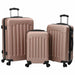 Valiză cu blocare 3 pcs Rose Gold 50 x 31 x 78 cm Plastic ABS - WALTI WALTI