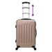 Valiză cu blocare 3 pcs Rose Gold 50 x 31 x 78 cm Plastic ABS - WALTI WALTI