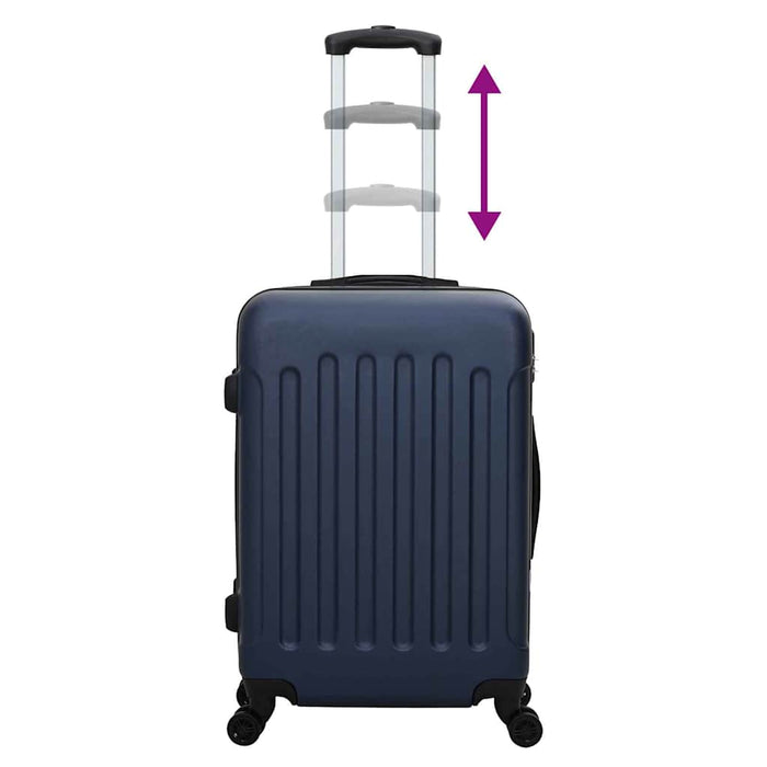 Valiză 3 pcs Albastru închis 50 x 31 x 78 cm Plastic ABS - WALTI WALTI