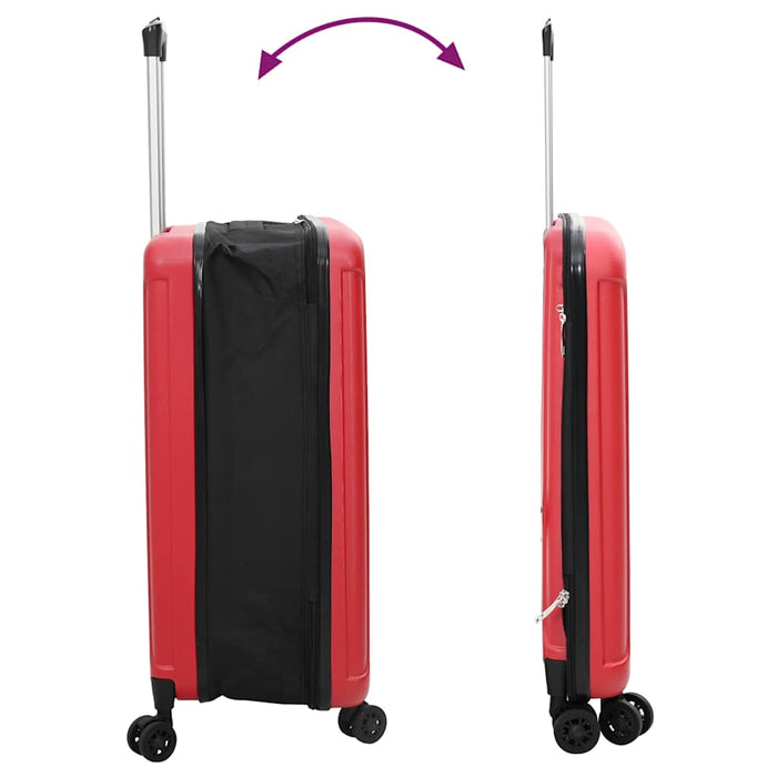 Valiză cu blocare Roșu 34 x 23 x 55.5 cm Plastic ABS - WALTI WALTI