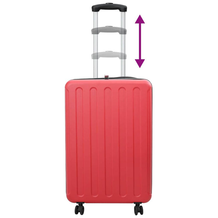 Valiză cu blocare Roșu 50 x 30 x 76 cm Plastic ABS - WALTI WALTI