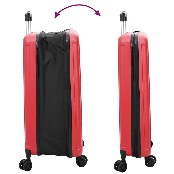 Valiză cu blocare Roșu 50 x 30 x 76 cm Plastic ABS - WALTI WALTI