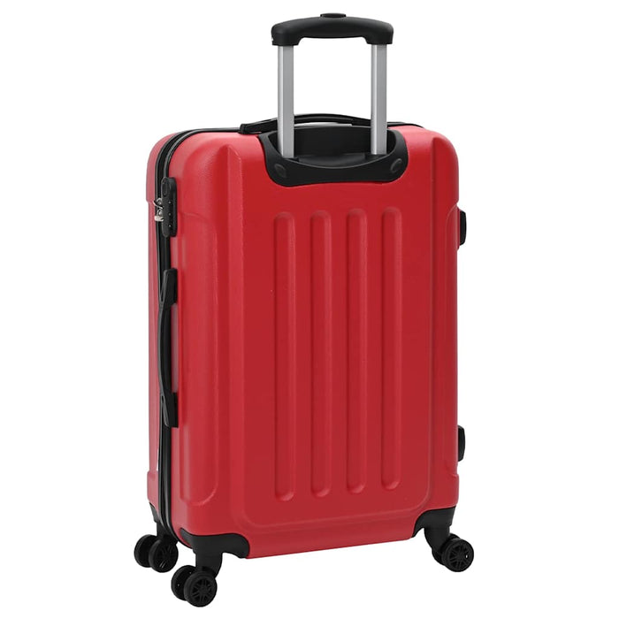 Valiză cu blocare 3 pcs Roșu 50 x 31 x 78 cm Plastic ABS - WALTI WALTI