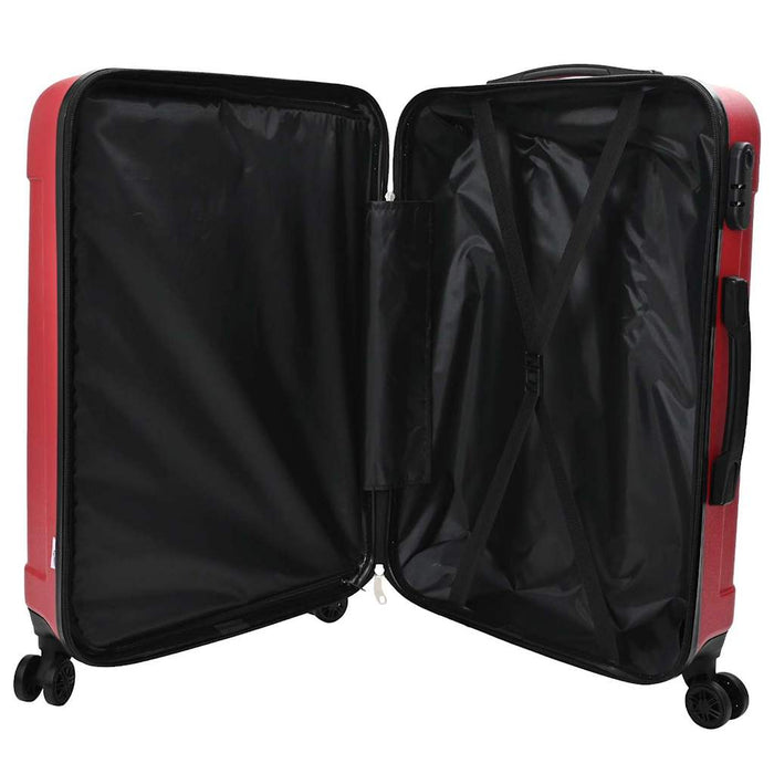 Valiză cu blocare 3 pcs Roșu 50 x 31 x 78 cm Plastic ABS - WALTI WALTI