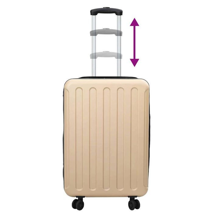 Valiză cu blocare Șampanie 43 x 27 x 66 cm Plastic ABS - WALTI WALTI