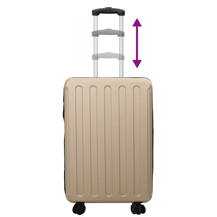 Valiză cu blocare Șampanie 50 x 30 x 76 cm Plastic ABS - WALTI WALTI
