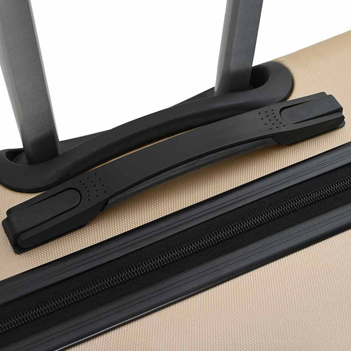 Valiză cu blocare 3 pcs Șampanie 50 x 31 x 78 cm Plastic ABS - WALTI WALTI