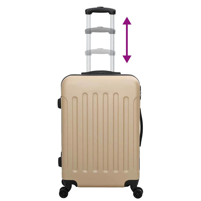 Valiză cu blocare 3 pcs Șampanie 50 x 31 x 78 cm Plastic ABS - WALTI WALTI
