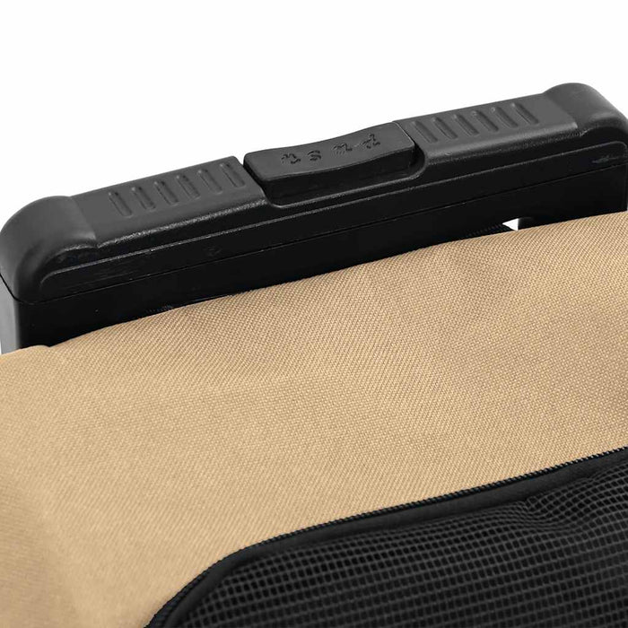 Cărucior pentru animale de companie 3 în 1, design nisipos, 48x32x(57-106) cm, material Oxford WALTI
