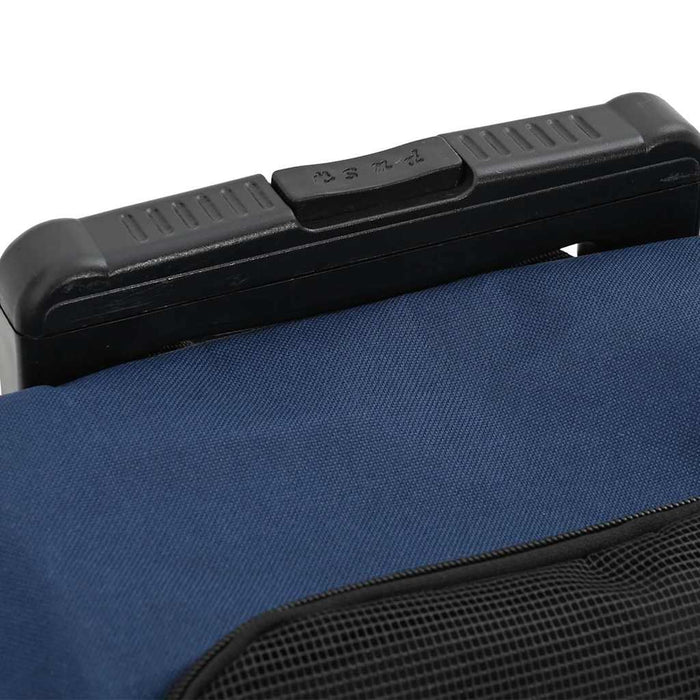 Cărucior pentru animale de companie 3 în 1, design albastru, 48x32x(57-106) cm, material Oxford WALTI