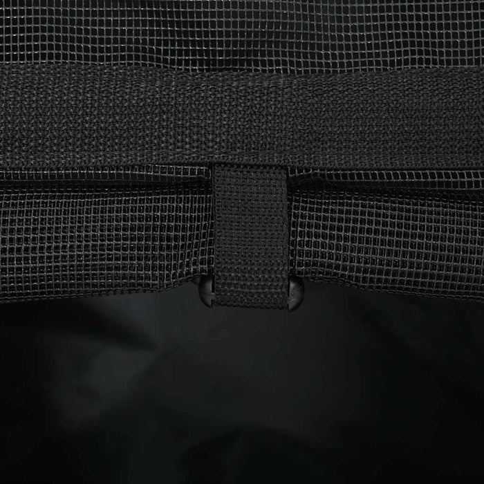 Cărucior pentru animale de companie, design 3 în 1, negru, 48x32x(57-106) cm, material Oxford WALTI