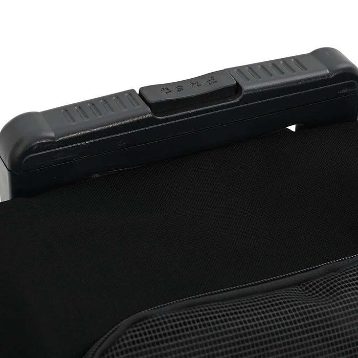 Cărucior pentru animale de companie, design 3 în 1, negru, 48x32x(57-106) cm, material Oxford WALTI