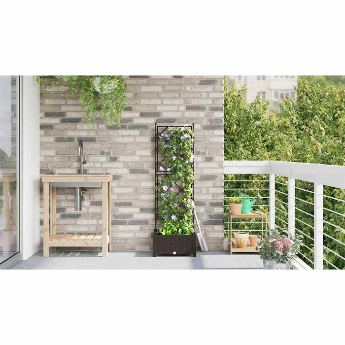 Vază pentru Grădină Maro 40 x 40 x 125,5 cm PP WALTI