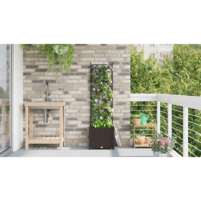 Vază pentru Grădină Maro 40 x 40 x 143 cm PP WALTI