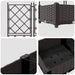 Vază pentru Grădină 3 pcs Maro 120 x 40 x 125,5 cm Plastic - WALTI WALTI