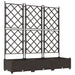 Vază pentru Grădină 3 pcs Maro 120 x 40 x 125,5 cm Plastic - WALTI WALTI
