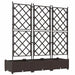 Vază pentru Grădină 3 pcs Maro 120 x 40 x 125,5 cm Plastic - WALTI WALTI