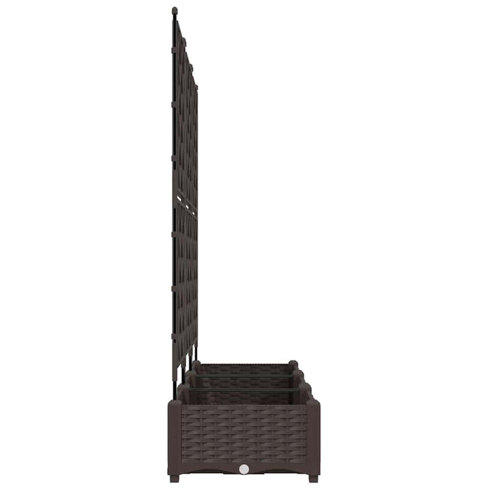 Vază pentru Grădină 3 pcs Maro 120 x 40 x 125,5 cm Plastic - WALTI WALTI