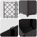 Vază pentru Grădină 3 pcs Maro 120 x 40 x 143 cm Plastic - WALTI WALTI