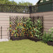 Vază pentru Grădină 5 pcs Maro 120 x 120 x 125,5 cm Plastic - WALTI WALTI