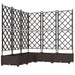 Vază pentru Grădină 5 pcs Maro 120 x 120 x 125,5 cm Plastic - WALTI WALTI