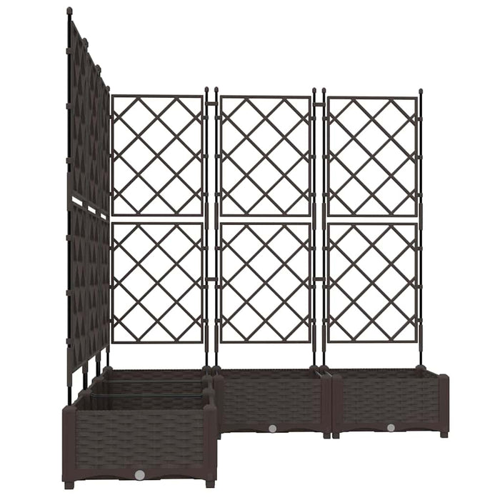 Vază pentru Grădină 5 pcs Maro 120 x 120 x 125,5 cm Plastic - WALTI WALTI
